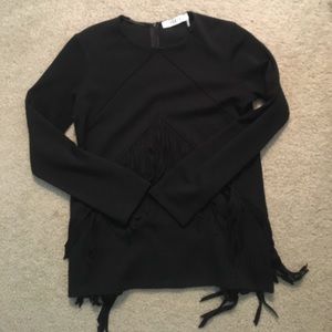 Sandro fringe top